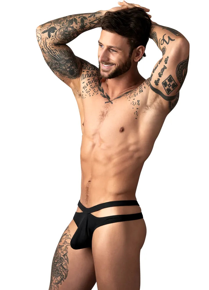 Eco Cozy Cutout Thong – Eco-Friendly Lingerie Bottoms US Sizes 36-42 Black L XL > Clothes > Mens Briefs