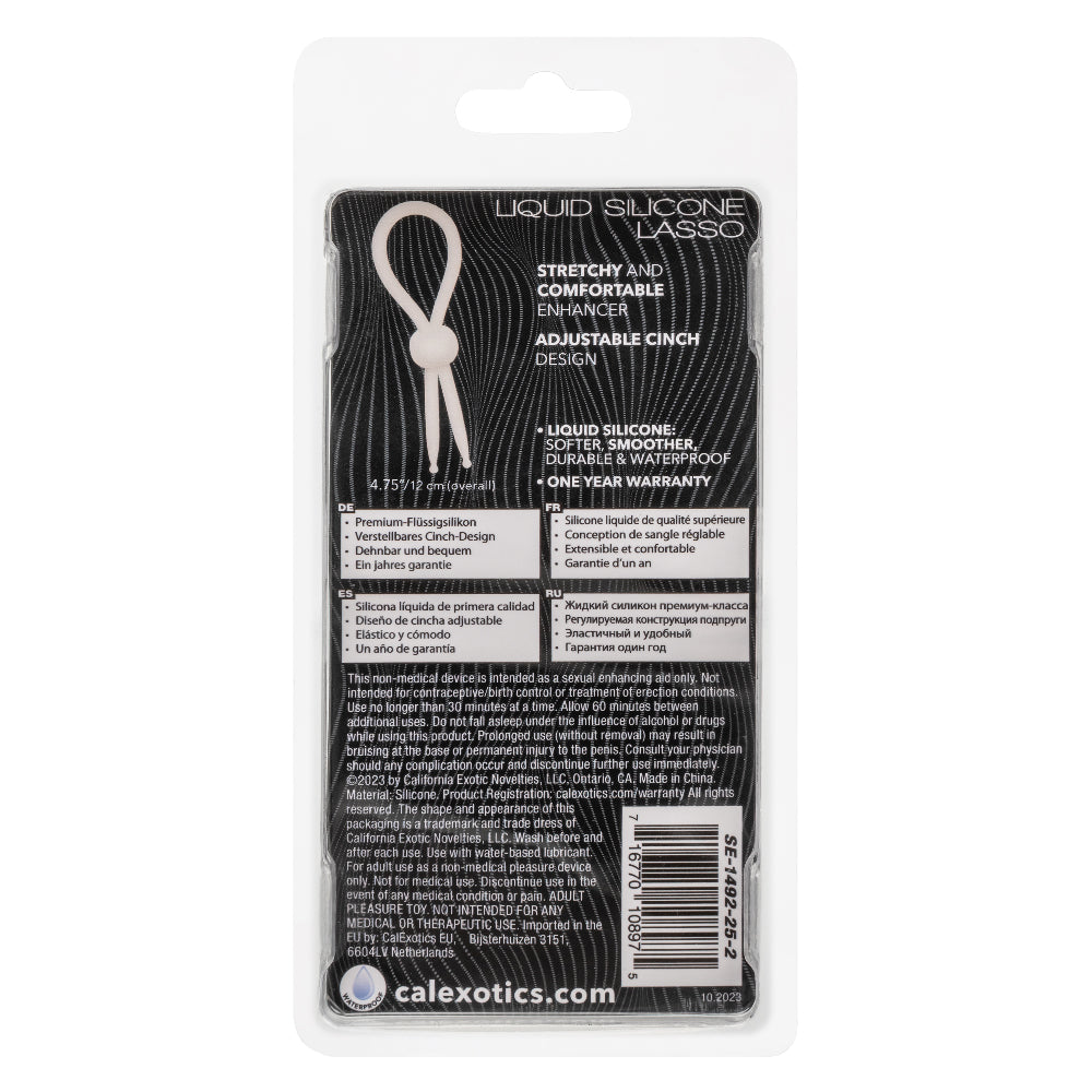 Alpha Liquid Silicone Lasso Natural Stretchy Adjustable Ring Enhancer > Cock Ring > Adjustable