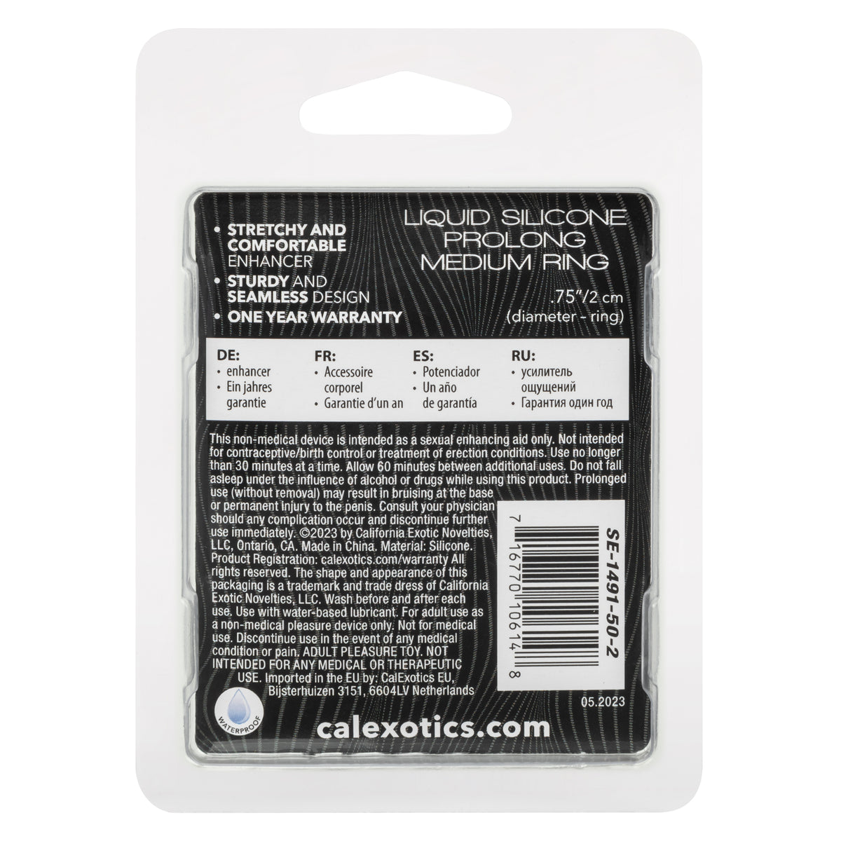Alpha Liquid Silicone Prolong Medium Ring Black Stretchy Erection Enhancer > Cock Ring > Single