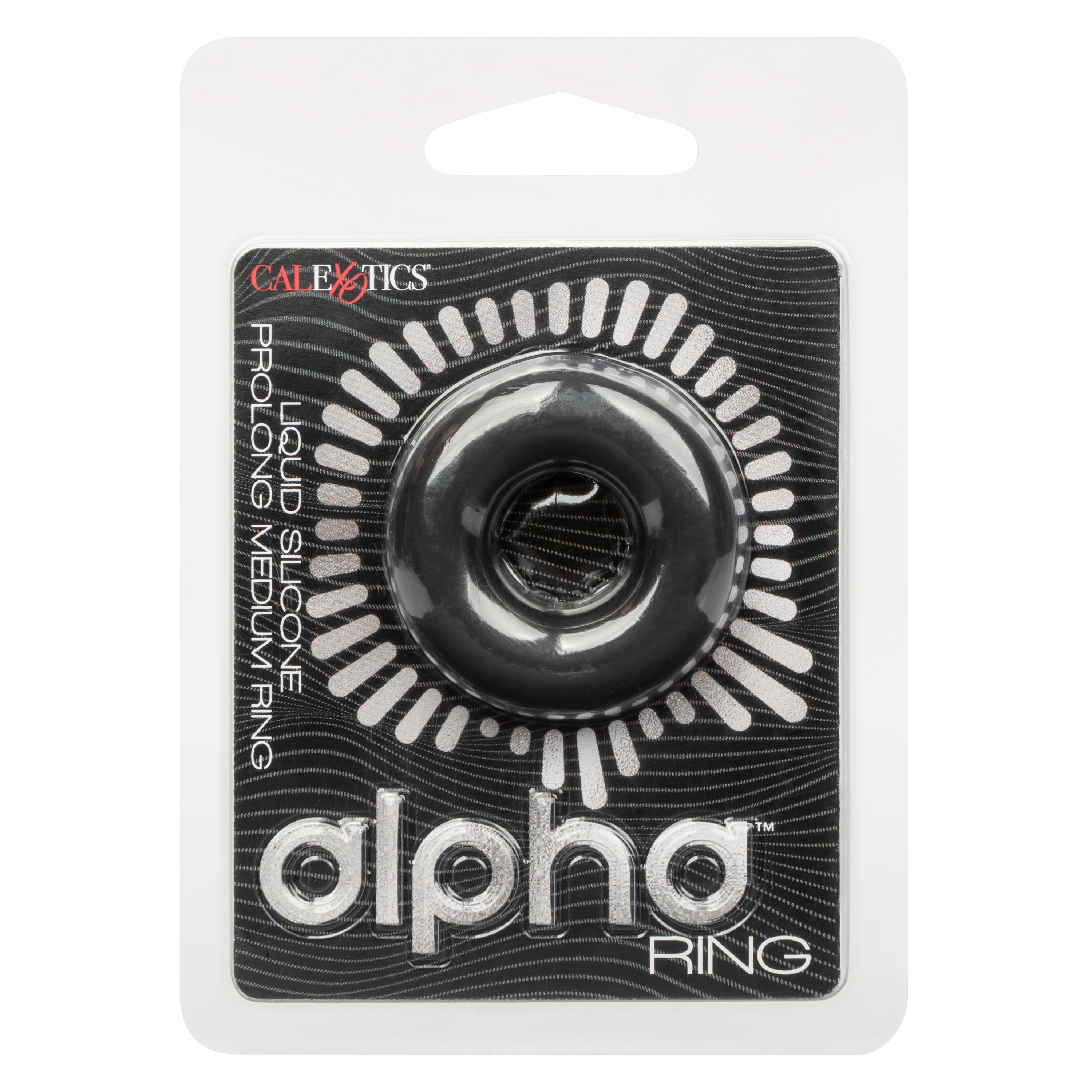 Alpha Liquid Silicone Prolong Medium Ring Black Stretchy Erection Enhancer Secondary image