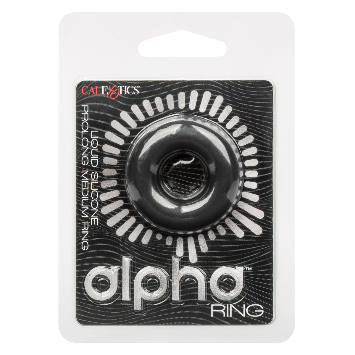 Alpha Liquid Silicone Prolong Medium Ring Black Stretchy Erection Enhancer > Cock Ring > Single