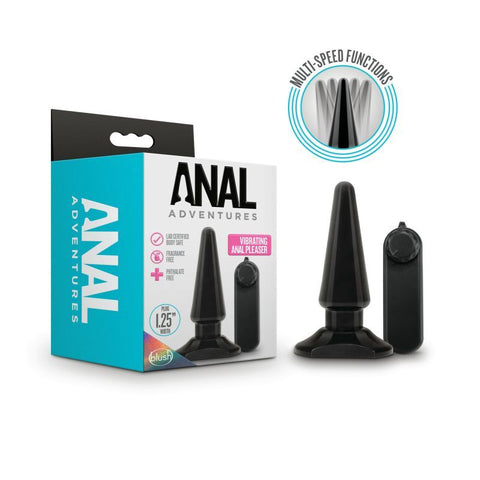 Anal Adventures Basic Vibrating Anal Pleaser for Ultimate Sensations Butt Plugs