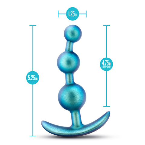 Anal Adventures Matrix Gamma Teal Anal Plug for Intense Pleasure > Anal Range > Anal Beads