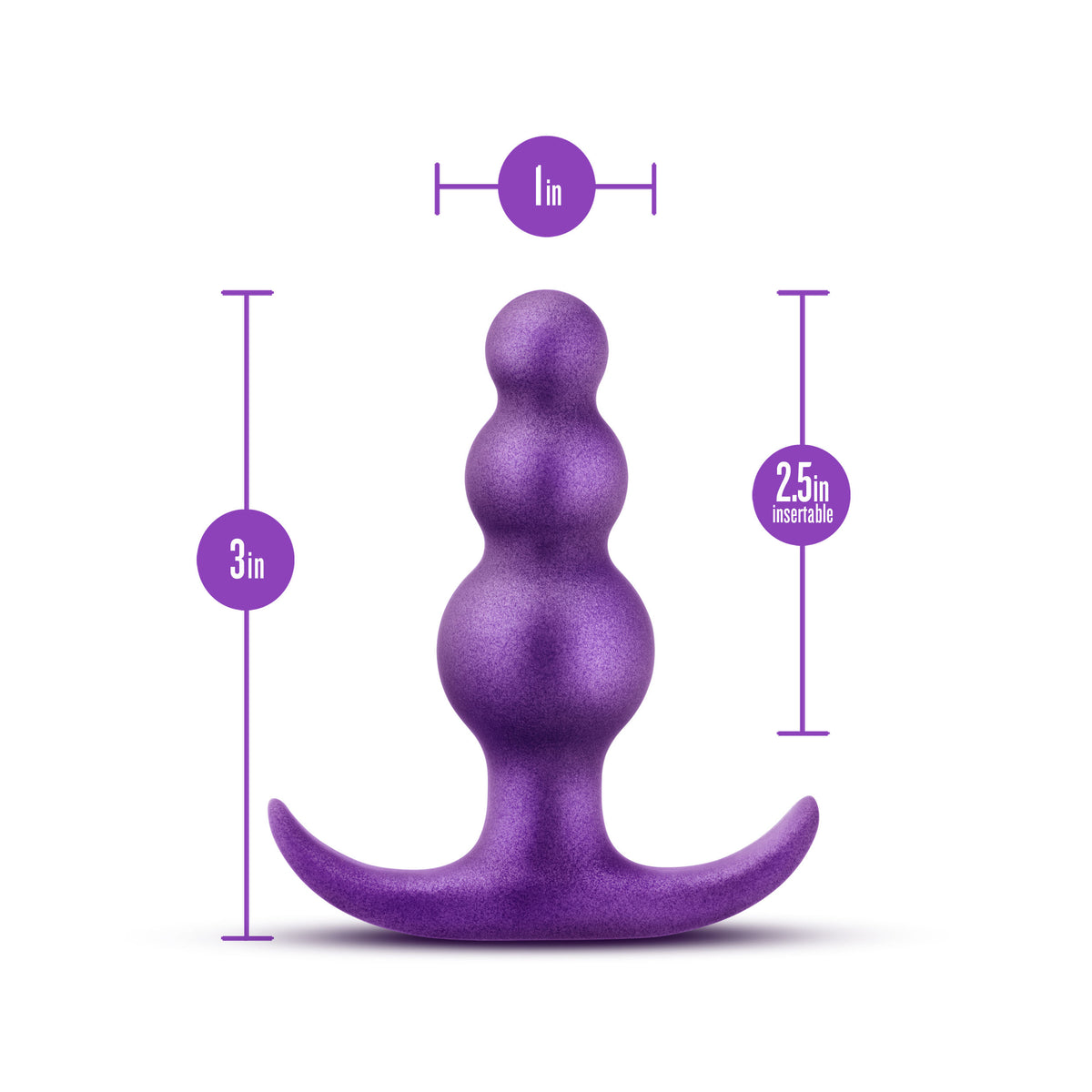 Anal Adventures Matrix Supernova 3 Inch Anal Plug in Galactic Purple > Anal Range > Butt Plugs