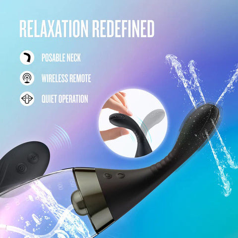 Anal Adventures Platinum Aqua Jet Black Cleansing Shower Device Douches