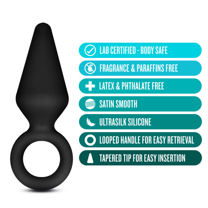 Anal Adventures Platinum Silicone Anal Loop Plug Small – Silicone Small Butt Plug > Anal Range > Butt Plugs