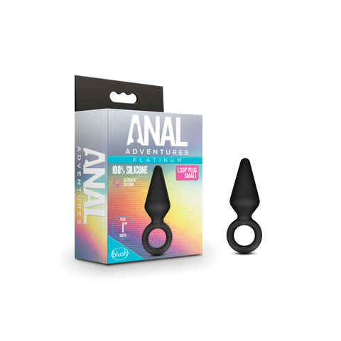Anal Adventures Platinum Silicone Anal Loop Plug Small – Silicone Small Butt Plug > Anal Range > Butt Plugs