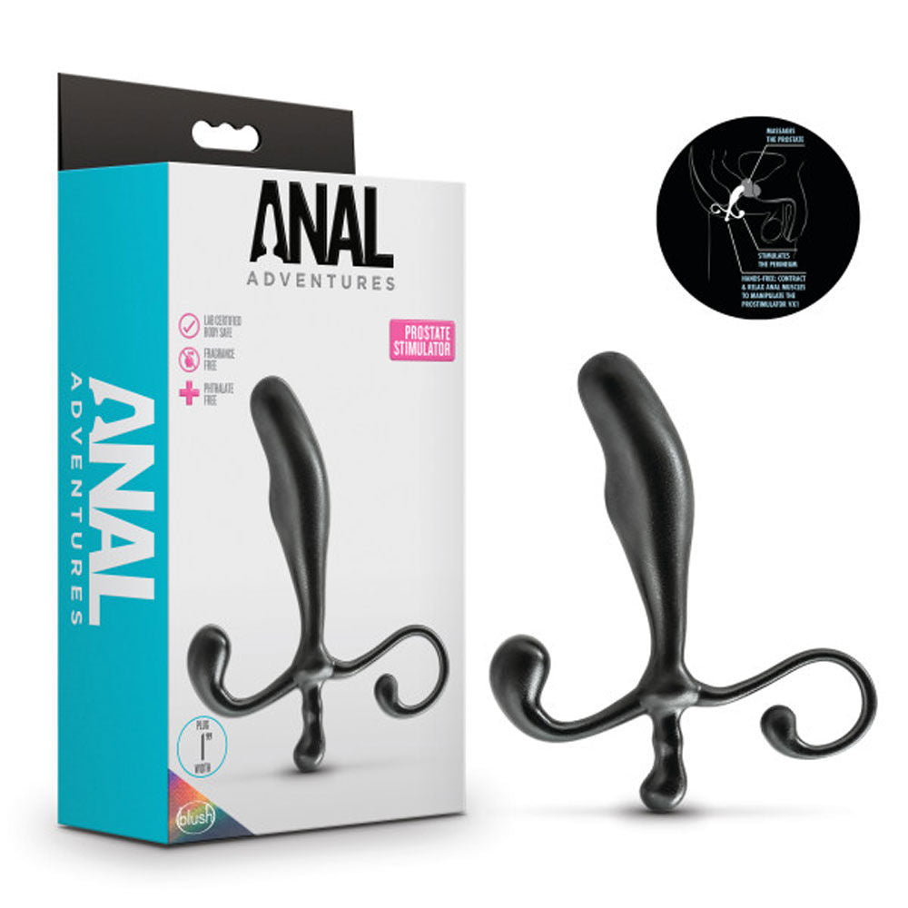 Anal Adventures Prostate Stimulator Black Hands-Free Sex Toy > Anal Range > Prostate Plugs