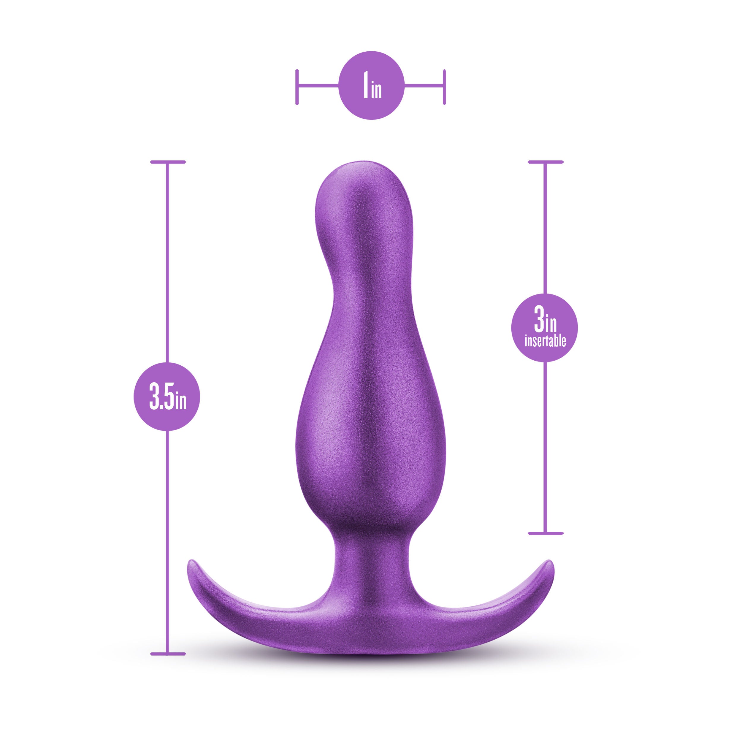 Anal Adventures Quantum Plug Anal Toy in Galactic Purple Color Prostate Tools
