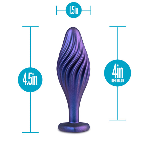 Anal Adventures Swirling Bling Plug Sapphire Anal Toy > Anal Range > Jewel Butt Plugs