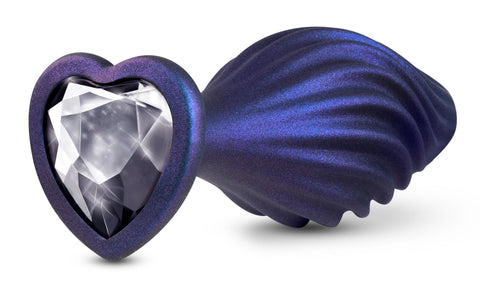 Anal Adventures Swirling Bling Plug Sapphire Anal Toy > Anal Range > Jewel Butt Plugs