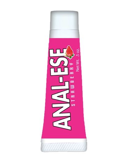 Anal-Ese Strawberry Flavored Anal Lubricant Soft Packaging 0.5 Oz Anal Lubricant