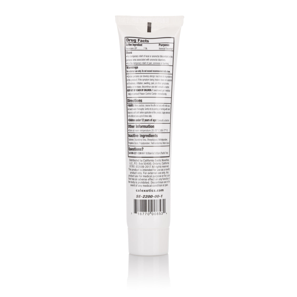 Anal-Eze Anal Desensitizing Gel 1.5 Oz Tube > Lube > Anal