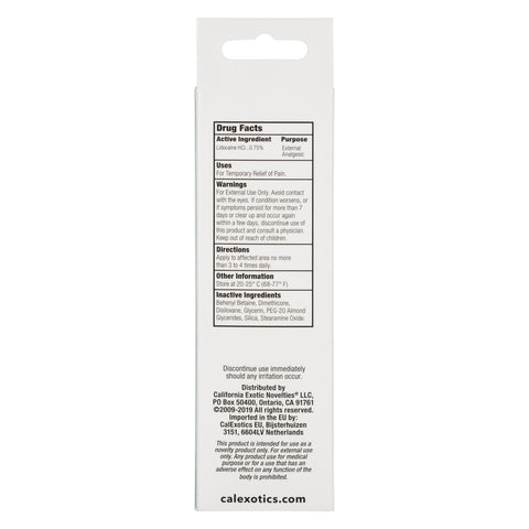Anal Eze Tube 1.5oz Unscented Desensitizing Gel for Extended Anal Comfort and Pleasure Anal Lubricant