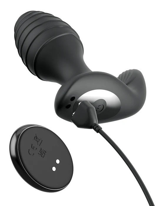 Anal Fantasy Elite Gyro Milk Pro Black 4.25" Prostate Stimulator > Anal Range > Prostate Plugs