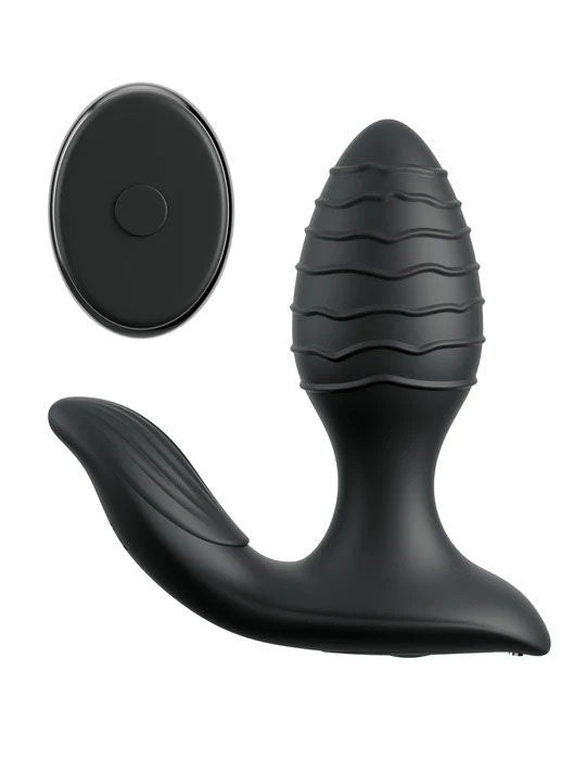 Anal Fantasy Elite Gyro Milk Pro Black 4.25" Prostate Stimulator > Anal Range > Prostate Plugs