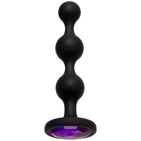 Booty Bling (Purple) – Wearable Silicone Beaded Butt Plug > Anal Range > Jewel Butt Plugs