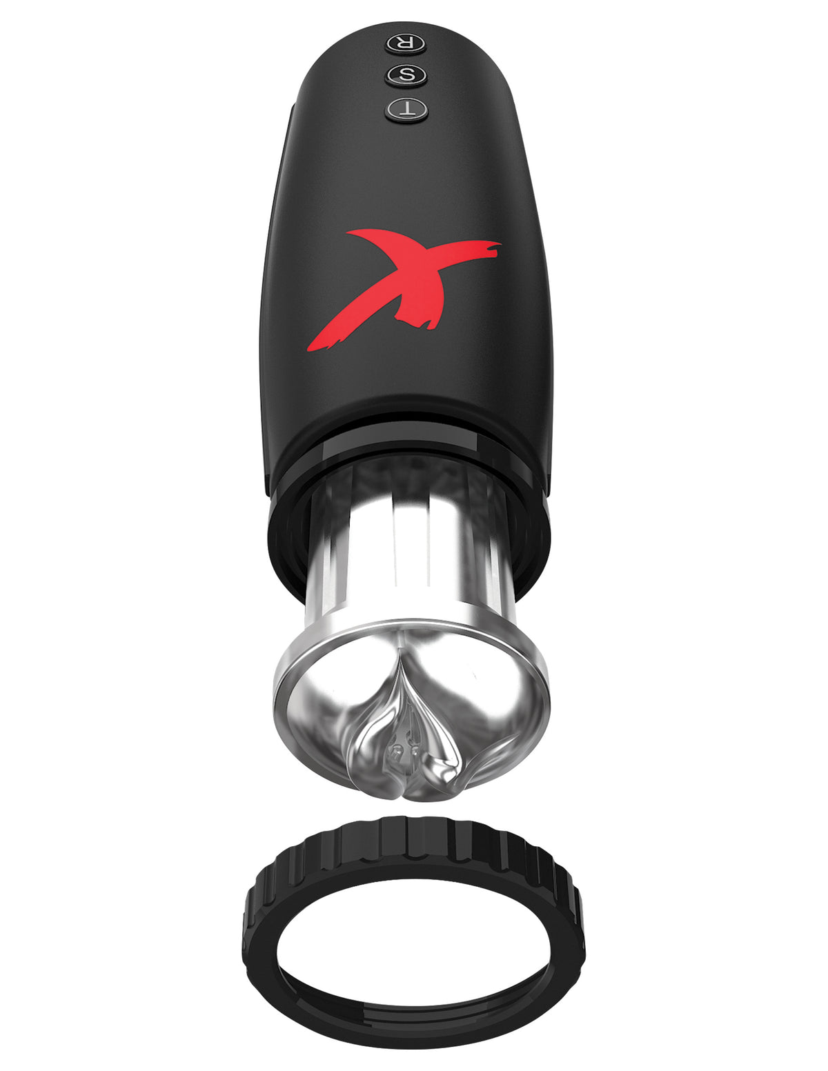Pdx Elite Moto-Bator – Thrusting Male Masturbation Sleeve With Suction and Stimulating Nubs Black > Sex Toys For Men > Masturbators > Vibrating