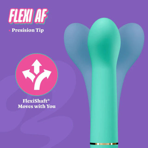 Aria Flirty 2.0 Rechargeable Teal Vibrator with RumboTech Vibrators