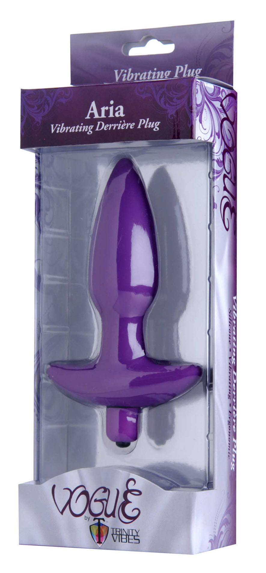 Aria Medium Silicone Vibrating Anal Plug with Flared Base Butt Plugs - Vibrating