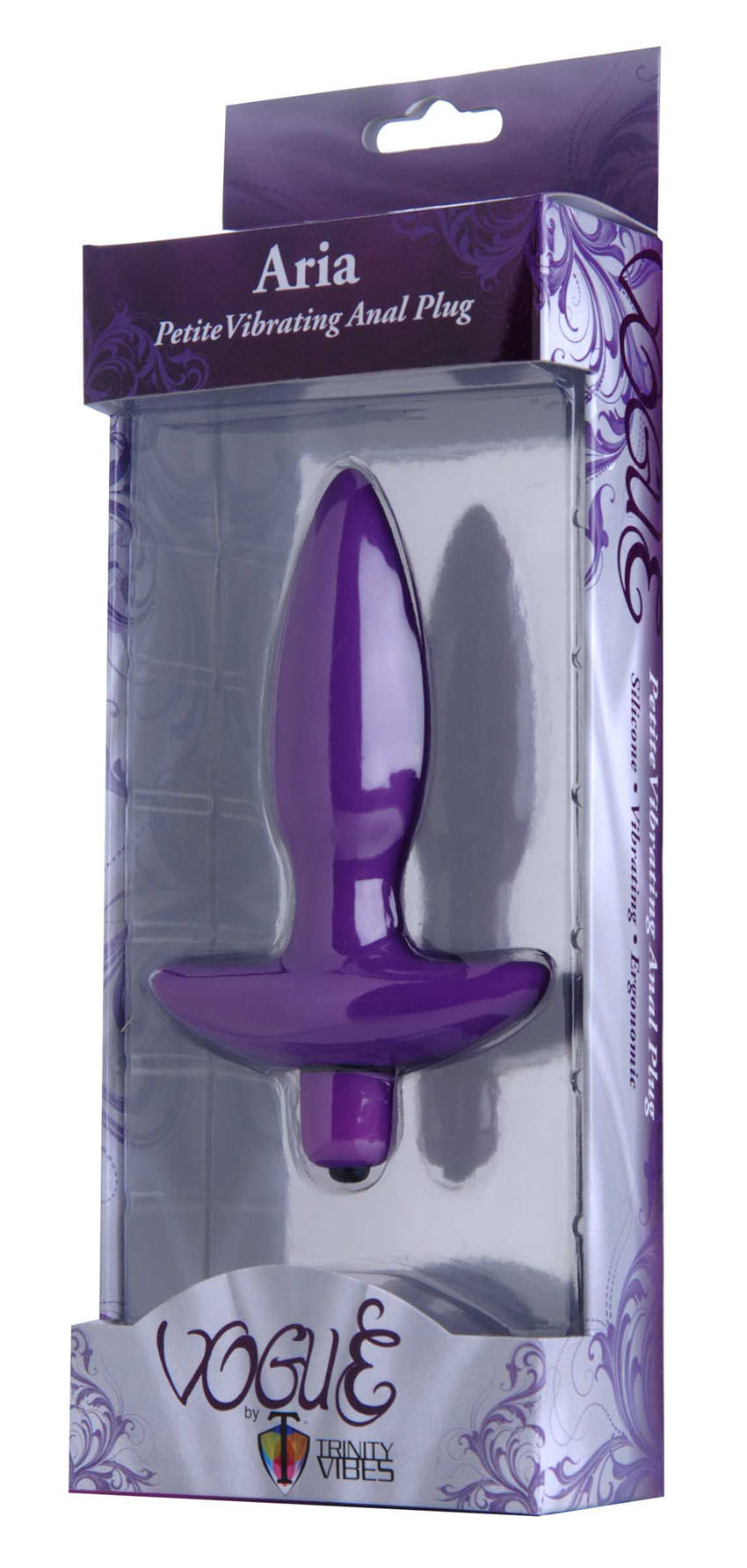 Aria Small Silicone Vibrating Anal Plug with Flared Base > Anal Range > Vibrating Butt Plugs