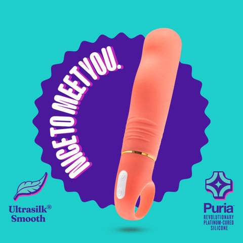 Aria Smokin' Af Coral 15.2 cm Vibrator Vibrators - G Spot