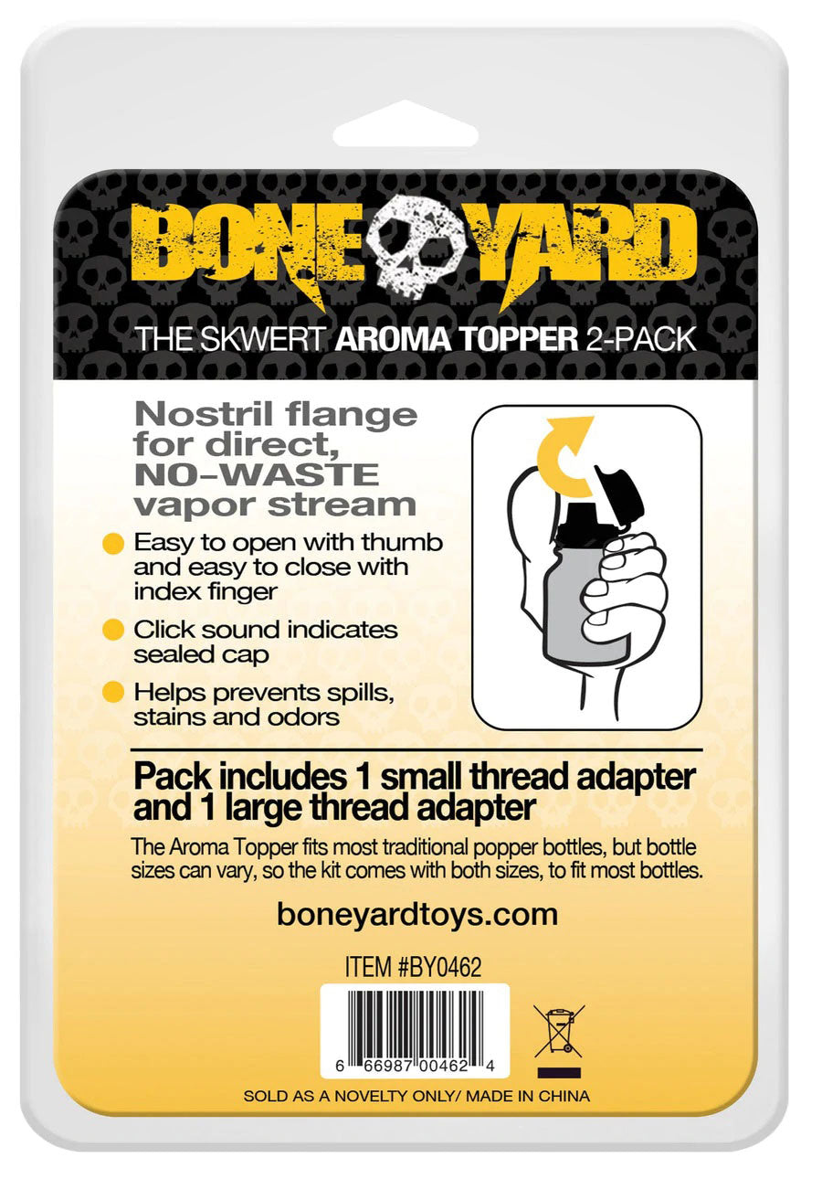 Aroma Topper 2 Pc - Small and Large Easy Flip Cap Sniffer Caps