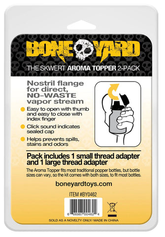 Aroma Topper 2 Pc - Small and Large Easy Flip Cap Sniffer Caps