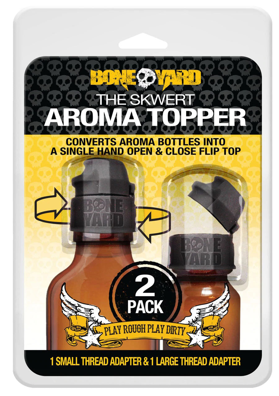 Aroma Topper 2 Pc - Small and Large Easy Flip Cap Sniffer Caps