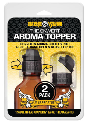 Aroma Topper 2 Pc - Small and Large Easy Flip Cap Sniffer Caps