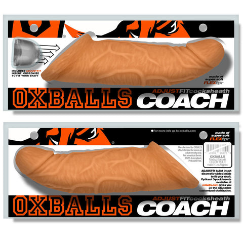 Coach Cocksheath (Storm) – Soft Flesh-Like Penis Sheath Peach Penis Extension & Sleeves