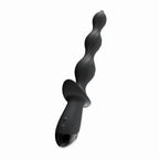 Ass-Sation Deep Dive Contoured 7" Insertable Wand Anal Vibrator Black > Anal Range > Anal Probes