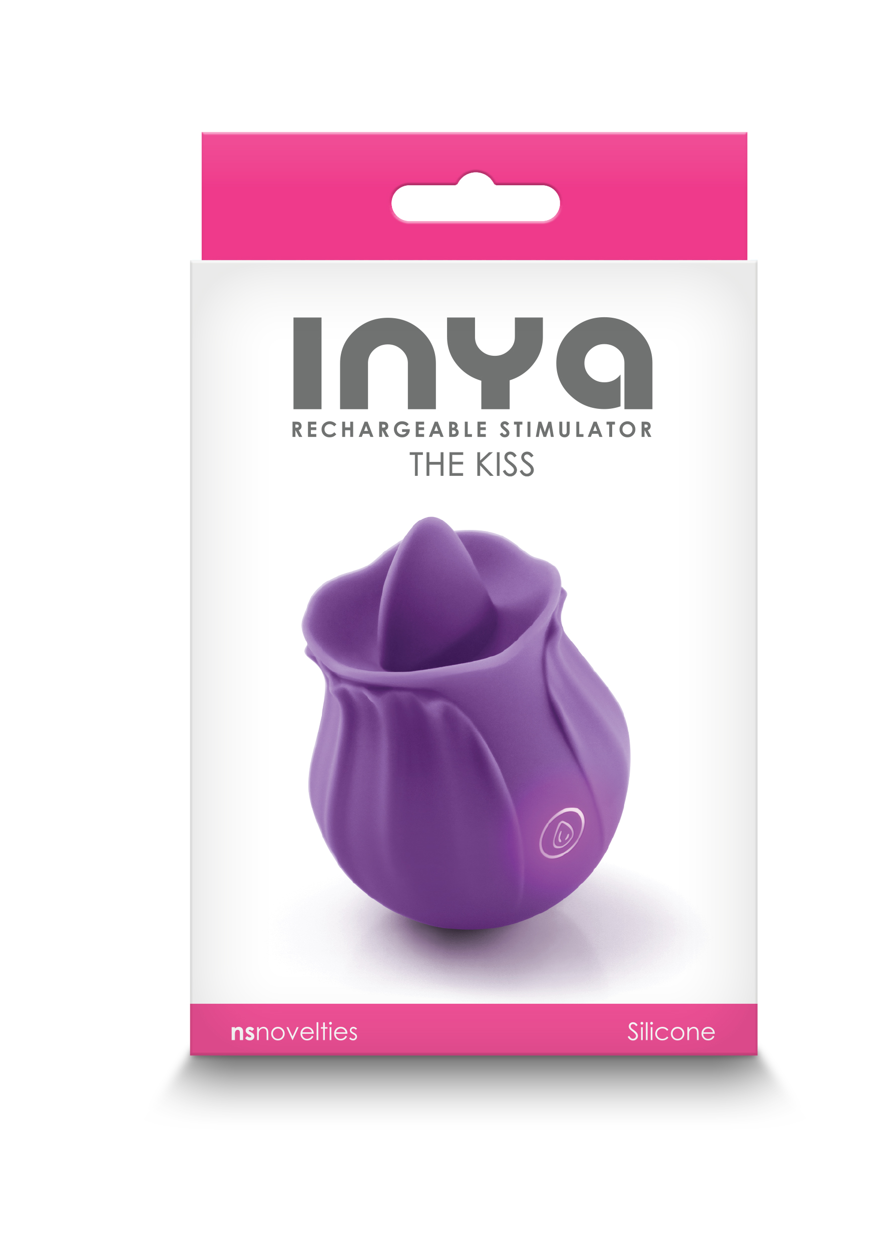 Inya The Kiss Purple Rechargeable Clitoral Tongue Vibrator Rose Stimulators