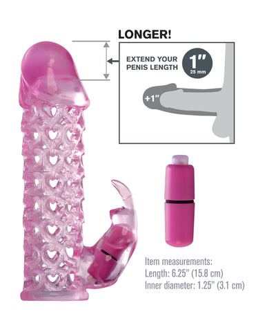 Fantasy X-Tensions Vibrating Couples Cage (Pink) – Slim Vibrating Cage SLEEVES