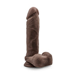 Au Naturel 9 Inch Realistic Dildo with Suction Cup Chocolate > Dildos > Large Dildos