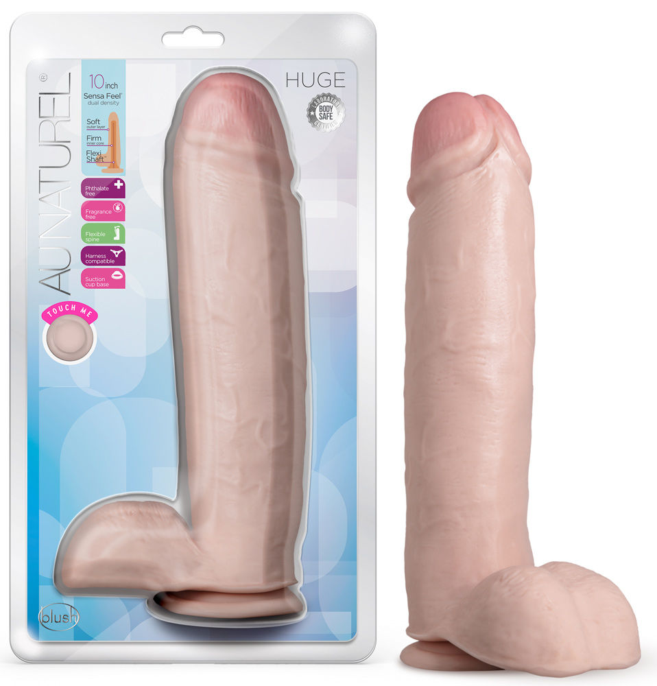 Au Naturel Vanilla (10 Inch) Ultra Realistic Dildo – Large Soft Sturdy Dildo > Dildos > Oversized Toys