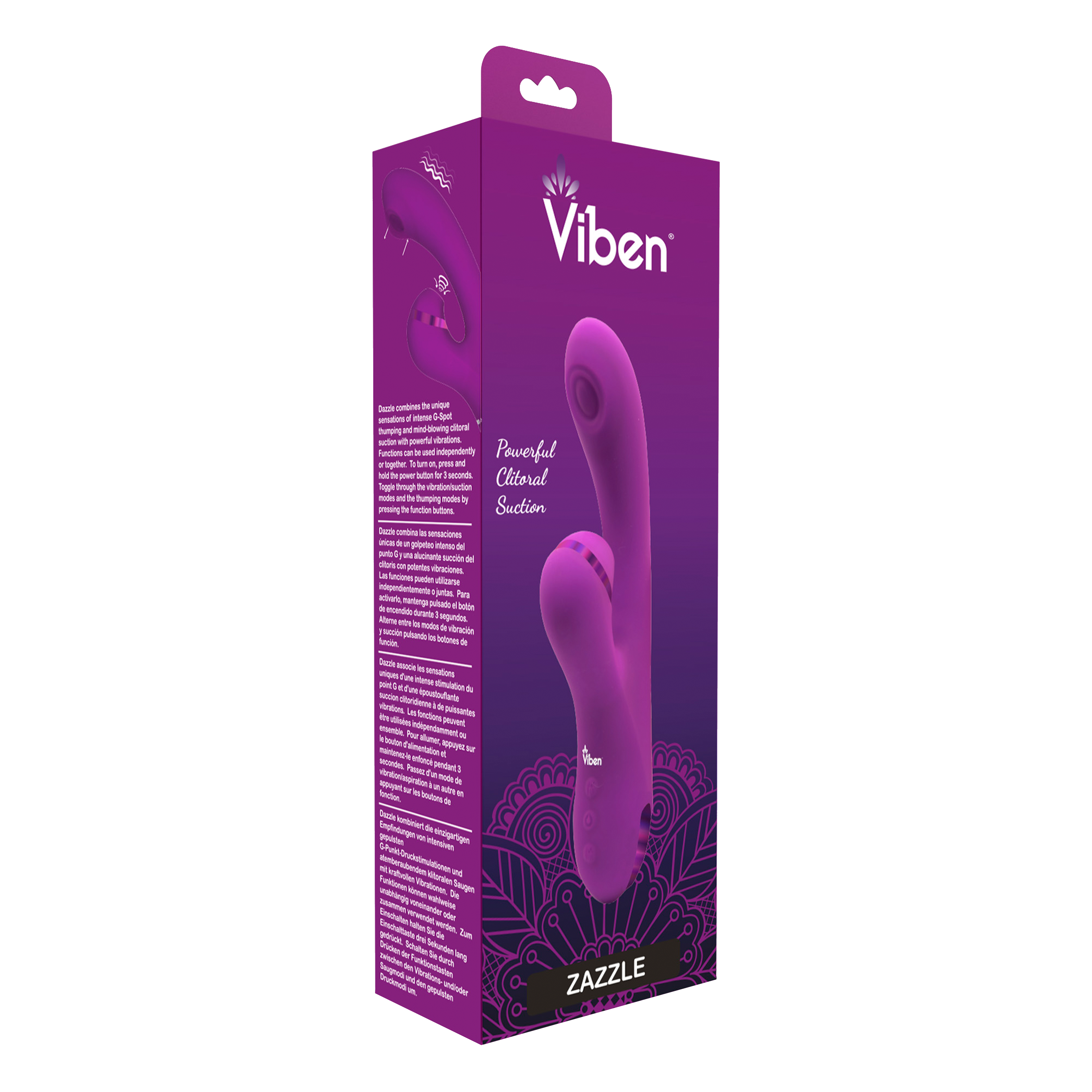 Viben Dazzle Thumping Rabbit in Berry VIBRATORS-RABBIT