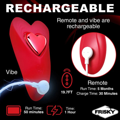 Love Connection Silicone Panty Vibe (Red) – Remote-Controlled Panty Vibrator > Sex Toys For Ladies > Panty Vibes