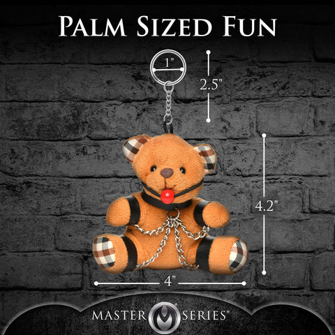 Gagged Teddy Bear Keychain Adult Intimacy Novelty Gift Key Chains