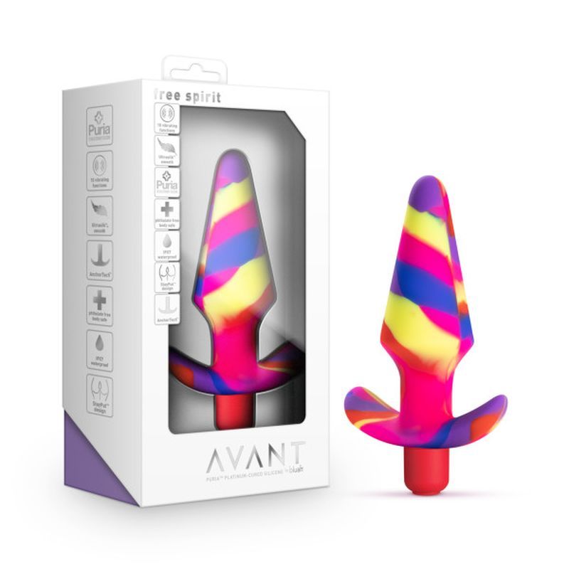 Avant Free Spirit Scarlet Silicone – Silicone Butt Plug > Anal Range > Vibrating Butt Plugs