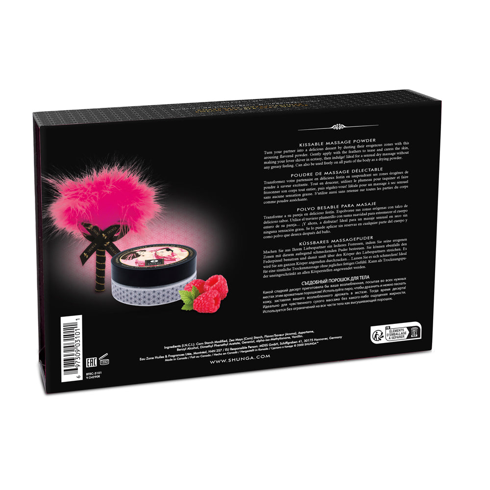 Shunga Kissable Raspberry Filling Edible Body Powder 2.65 Oz Bath & Body
