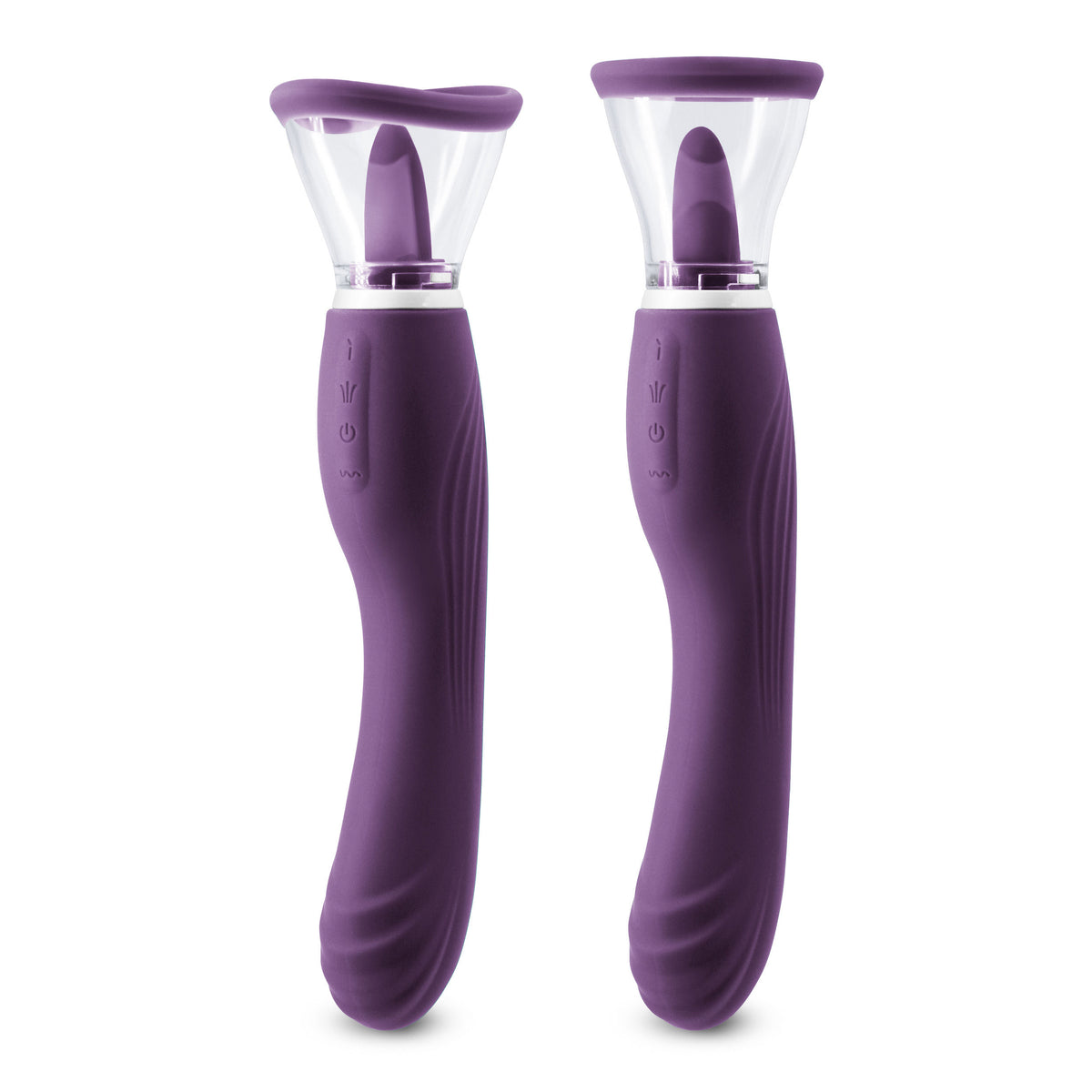 Inya Triple Delight Purple Rechargeable Suction Vibrator Toy Purple Suction Stimulator