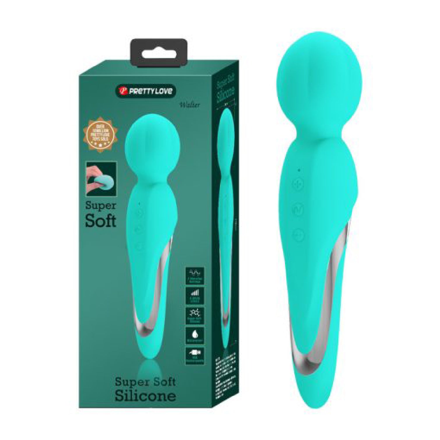 Walter Super Soft Silicone Wand Massager in Seafoam Color > Sex Toys For Ladies > Wand Massagers and Attachments