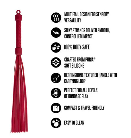 Temptasia Ardor – Silicone Flogger > Bondage Gear > Whips & Floggers