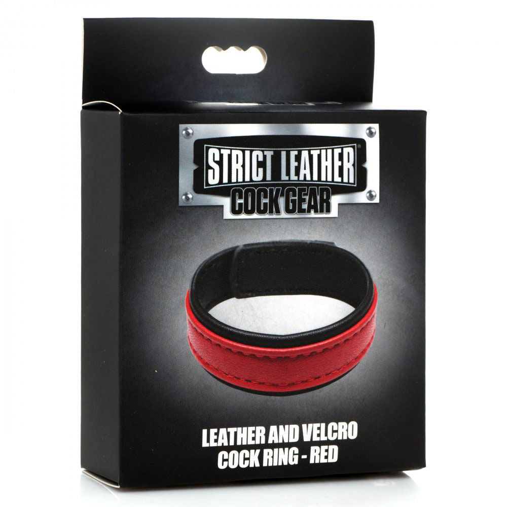 Adjustable Leather Cock Ring with Velcro Closure for Beginners COCK RINGS