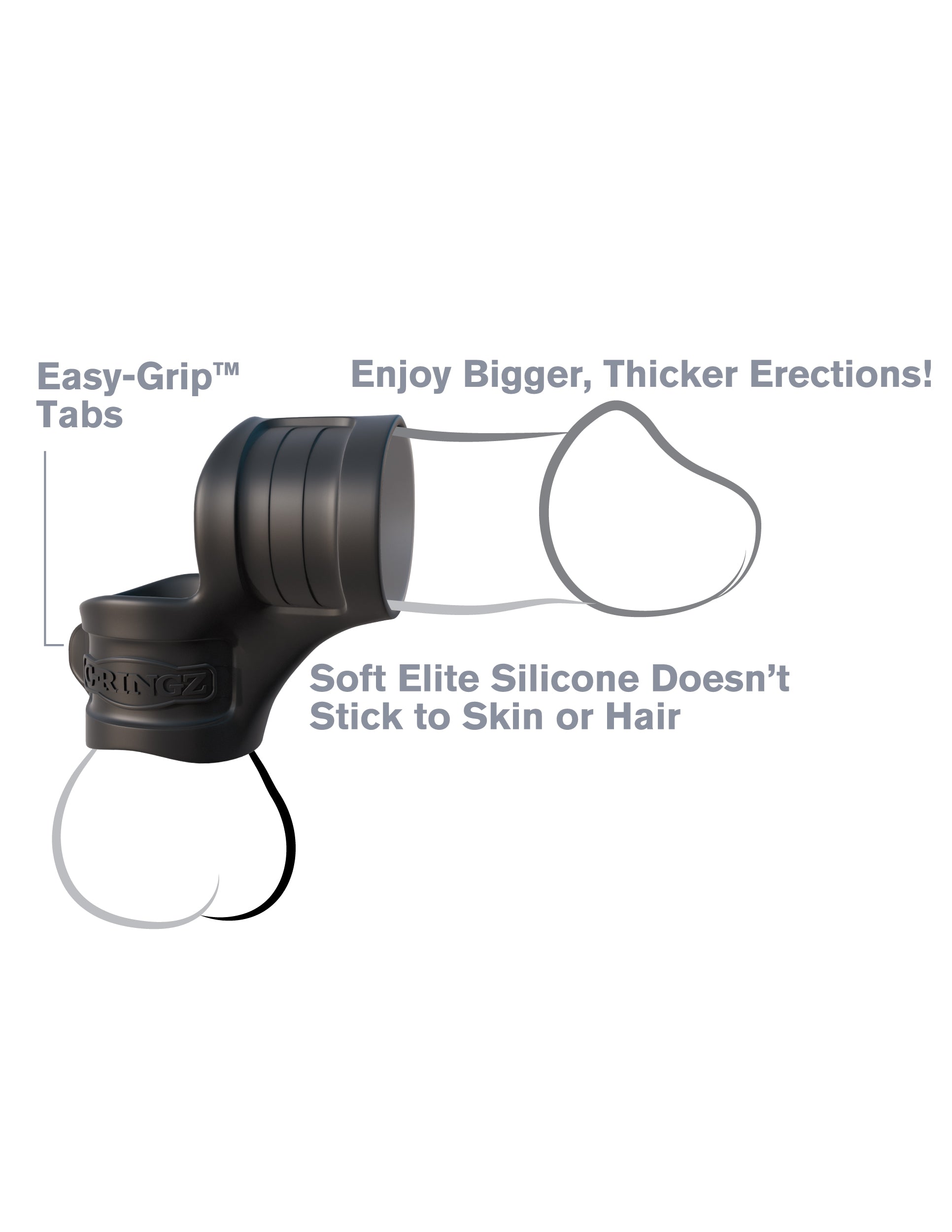Fantasy C-ringz Mr Big Cock Ring And Ball Stretcher Size M > Sex Toys For Men > Ball Stretchers