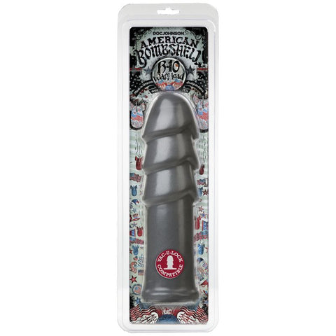 B-10 Warhead 10 Inch Anal Dildo Gun Metal Dongs Big