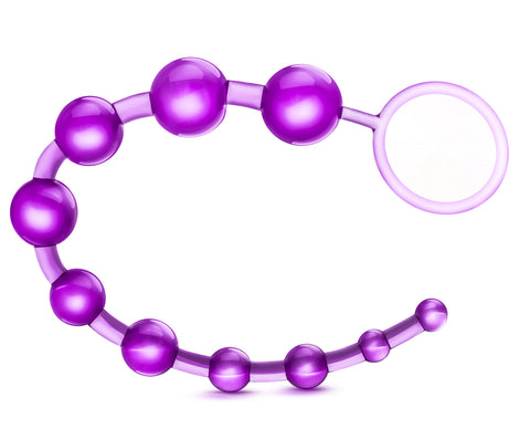 B Yours Basic Beads Purple Flexible Gradual Pleasure Beads > Anal Range > Anal Beads