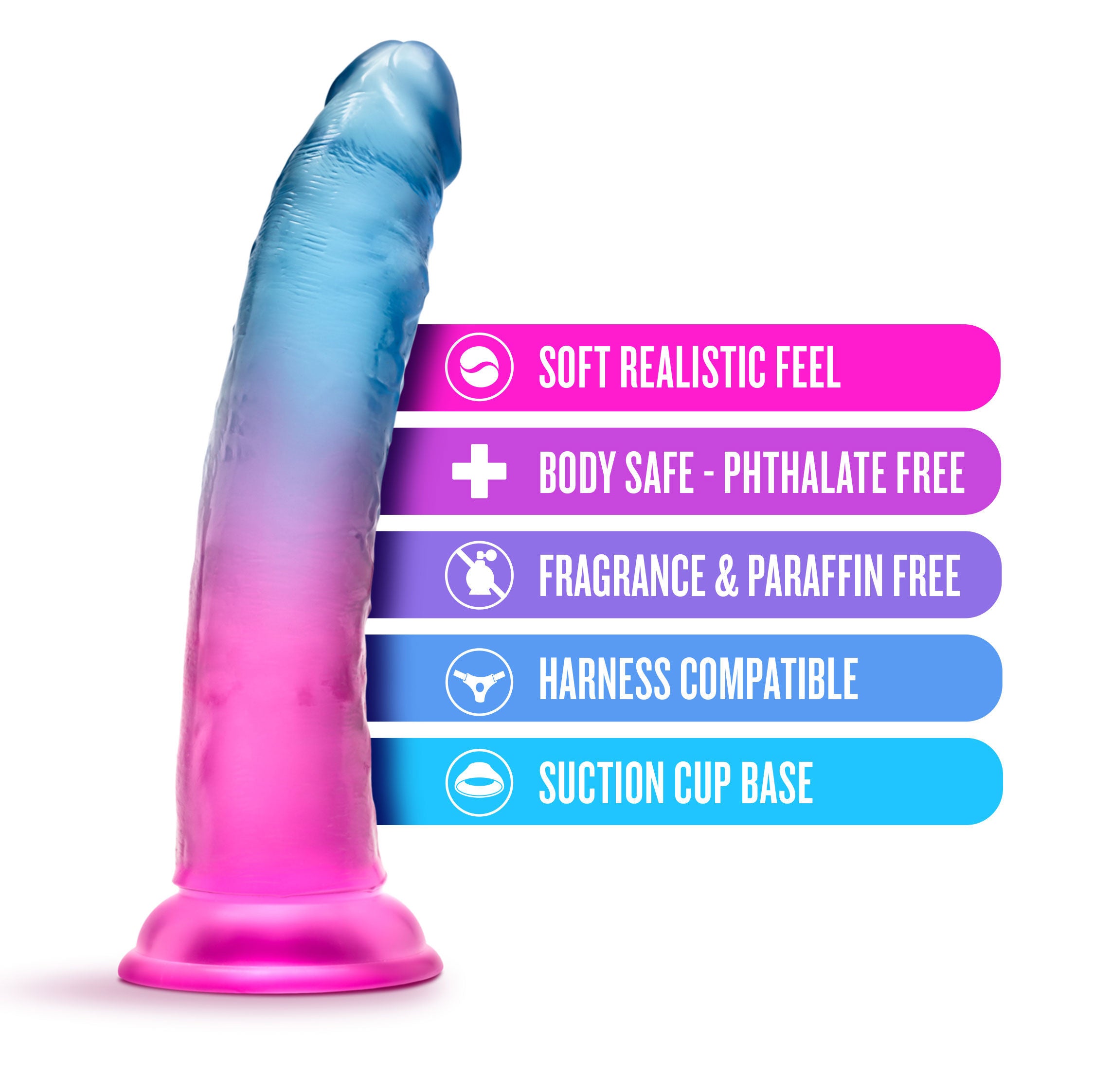 B Yours Beautiful Sky 7 Inch Realistic Suction Cup Dildo > Dildos > Realistic Dildos