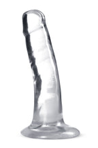 B Yours Plus Clear Suction Cup 5" Dildo Soft Realistic Feel > Dildos > Slim Dildos